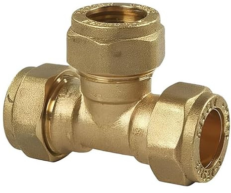 ODSUPPLIES Messing Equal T-Stück – 12 mm Klemmverschraubung (2 Stück)
