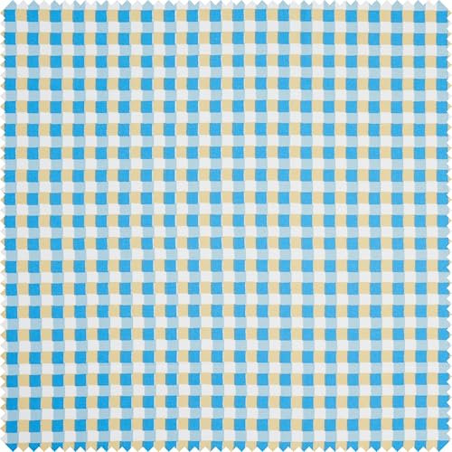 VBS Baumwoll-Stoff Karo-Blau Acryl beschichtet Stoff Karomuster blau wasserabweisend 145cm breit Meterware