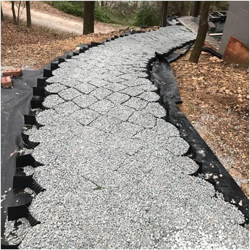 Grille De Sol GéO-Cellulaire, Stabilisateur De Grille De Sol pour Trottoirs, Hauteur De 2 Pouces pour Gravier/Ciment/Sable, Pavé GéOgrille DéCoupable(1x6m(3.3x20ft))
