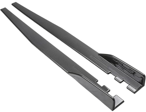 PWNCSHTY Faldones Laterales del Coche para Hyundai i30 2009-2016 2017 2018 2019 2020 2021 2022 2023 2024, Difusor de ala Lateral, Bright Carbon Fiber