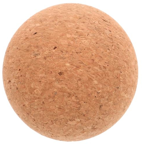 HOODANCOS Hochdichter Kork Yoga Faszienball für Fitness und Yoga Weicher Massageball zur Tiefen Muskelentspannung und Gezielten Muskelverspannungslösung Fusselfrei