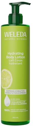 Weleda - Leche Corporal Citrus, Ofrece 24h de Hidratación Intensiva, con Aloe Vera y Ácido Hialurónico, 100% Natural, Todo Tipo de Piel, Vegano - 250 ml