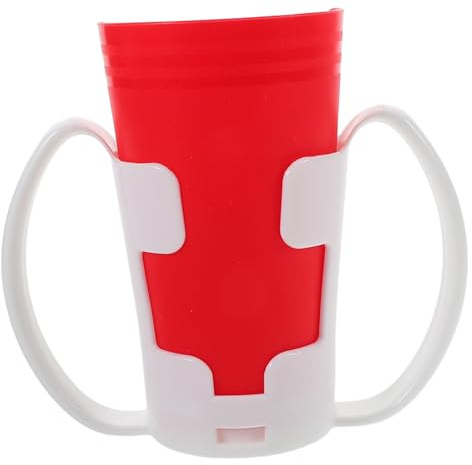 MOTHNUR Gobelet Ergonomique à Découpe Nasale avec Support Détachable pour Personnes Âgées et Patients Tasse Antidéversement pour Aide Boisson