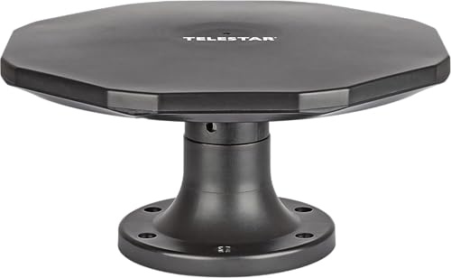 TELESTAR ANTENNA 15 LTE aktiv extern antenn DVB-T2 (Outdoor & Camping, DVB-T2/FM/DAB+, 30 dB förstärkning) – svart