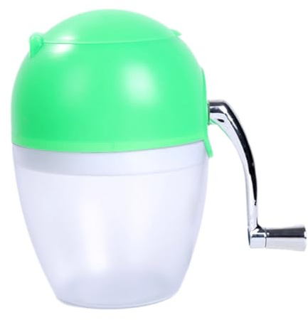 MUSISALY Manual Ice Crusher Machine with Reusable Reusable Reusable Reusable Reusable Reusable Plastic Body for Home Use Hand Crank Design for Making and Cold Drinks, for Making Slushie