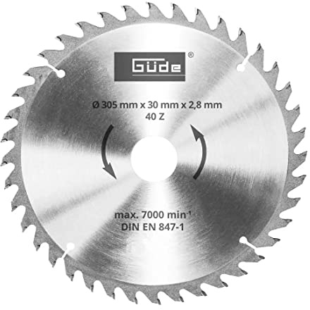 Güde Holzsägeblatt HM 305x30x40Z Hartmetall Wippsägeblatt Kreissägeblatt Sägeblatt