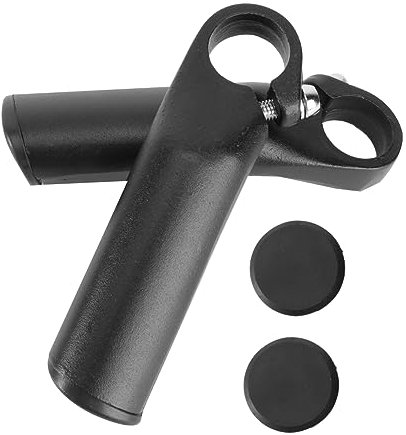 NULYLU 2pcs Folding Bike Handlebar Aluminum Alloy Deputy Handlebar Easy to Install for Mountain Bikes