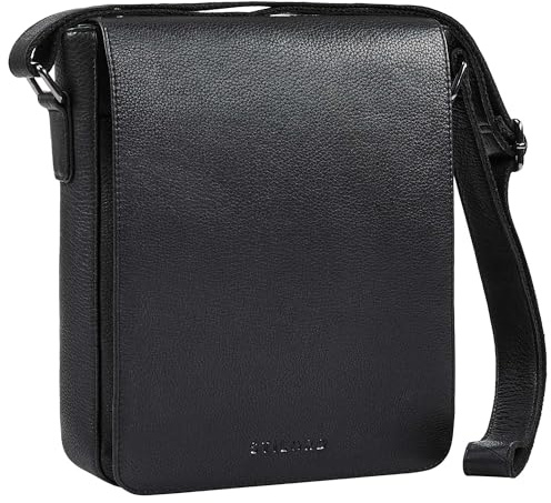 STILORD 'Cosmo' Vintage Ledertasche Herren Umhängetasche Mittel-Groß Messenger Bag Kompakt für 12 Zoll Tablet Schultertasche Männer Herrentasche Crossbody Bag Echtleder