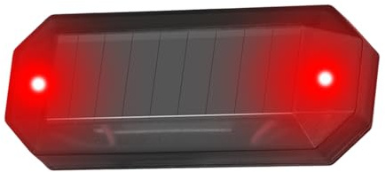 Finta luce di allarme per auto, simulata a energia solare, allarmi per auto, luce di sicurezza lampeggiante, luce di sicurezza per bicicletta, moto, bici