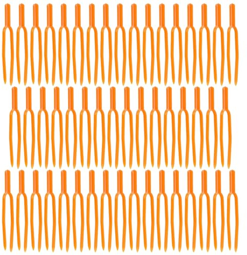 Poludatly 50 Tenedores para Plantar Fresas, Clips de fijación de Plantas, Tenedores de excavación Reutilizables, Clips de Escalada para Plantas de jardín, Herramienta de fijación de Agricultura para