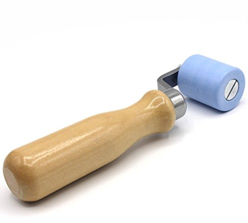 Profi Andrückrolle 40mm Teflon PTFE Andrückwalze Andrück Rolle Folie Dachdecker für Föhn Heißluftgebläse Walze Schweißwerkzeug Schweißbahn Werkzeug