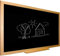 Pizarra negra para tiza con marco madera natural de pino incluye amplia bandeja cajetín. 128 x 90 cm. Ideal para la decoración infantil en habitación de niños, hogar, casa, cocinas, oficinas.