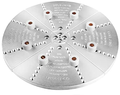 25,4 cm Spannbacken-Set für Nova-Bohrfutter, 2,5 cm x 8 TPI Backen-Zubehör-Bündel mit Zubehör-Puffer-Set
