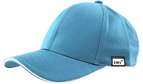 EMV+ Cappellino da baseball anti-radiazione, con fibra argentata, blocca le radiazioni del cellulare, WLAN e 5G, turchese, Taglia unica