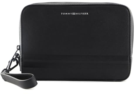 TOMMY HILFIGER TH Business Leather Washbag Black