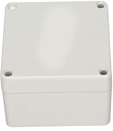Lwuey Ip65 Junction Box, 83X81X56mm Electrical Cable Connector Unit Plastic Cover Project Case Electronic Enclosure Weatherproof Surface Mounted For Outdoor Lighting Garage Wiring (Light Grey)