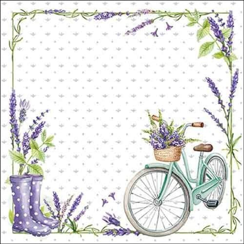 20 Servietten Lavendel Liebe, Tischserviette