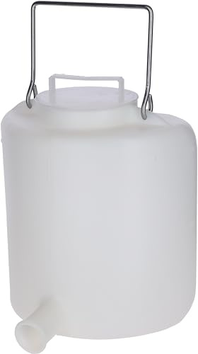Kerbl Tränkeeimer | 6 Liter | Kunstoff | mit Deckel + Griff | 14930