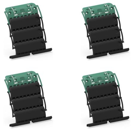 Ensemble de 4 attaches verrou ZF Clicksur H875F pour tablier de volet roulant - Fixation sécurisée pour volets roulants - Verrou automatique 3 maillons - Attache clipsable de sécurité anti-effraction