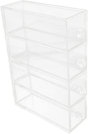 SHOWERORO Transparenter Acryl-schmuckaufbewahrungsbox Schmuck Organizer Kosmetik Organizer Haushaltswaren Mit Abriebfester Und Kratzfester Struktur