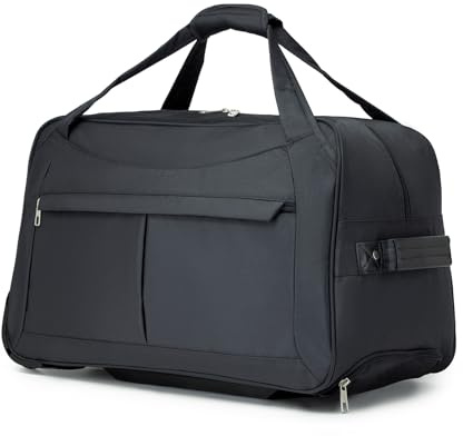 KONO Trolley Resväska med 2 Hjul - 56 cm Lätt Handbagage, GRÅ