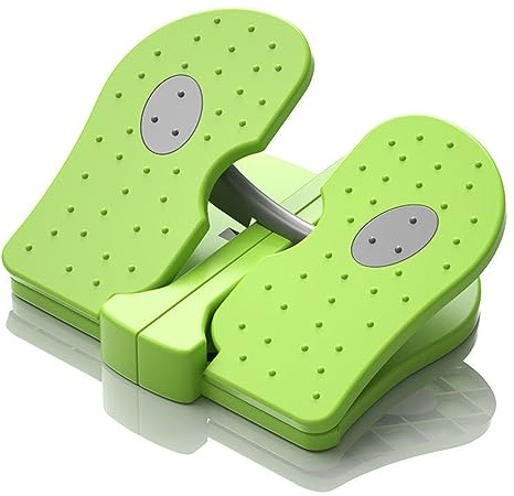 Mini Foot Stepper Machine for Under Desk Use, Portable Folding Leg Exerciser Pedal for Home Office Workout, Quiet Stepper with Non-Slip Design
