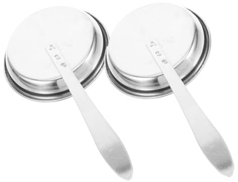 Gatuida 2pcs Stainless Steel Candle Extinguisher Snuffer Fire Extinguishing Cover Small Candle Flame Snuffer Tool Putting Out Rustic Decor for Home Use