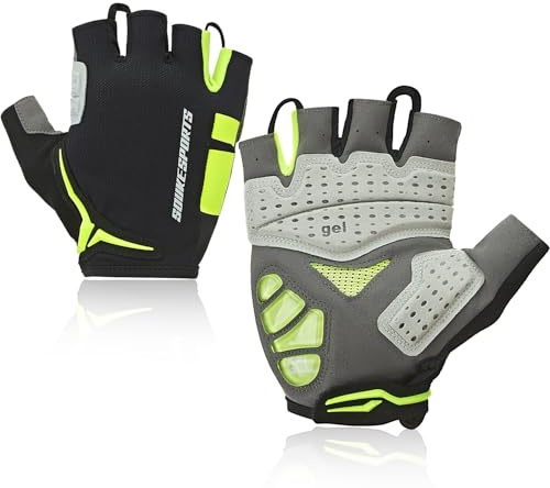 Souke Sports Herren Damen Fahrradhandschuhe Gel Sommer Radhandschuhe