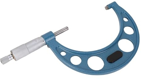 Fafeicy Micromètre de 3 à 4 Pouces, Micromètre Extérieur réglé avec une Enclume en Carbure de Tungstène Ultra Dur et une Détroi à Cliquet pour la Mesure D'épaisseur de Diamètre de