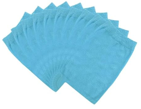 Vilgftyiet 10/20 Pack Pool Skimmer Socken, Elastisches Nylon-Filternetz für Pool Skimmer Körbe, Blau