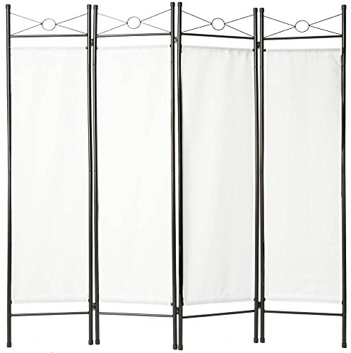 tectake 4tlg Raumteiler Trennwand Paravent spanische Wand | 180x160cm | - Diverse Farben und Mengen -