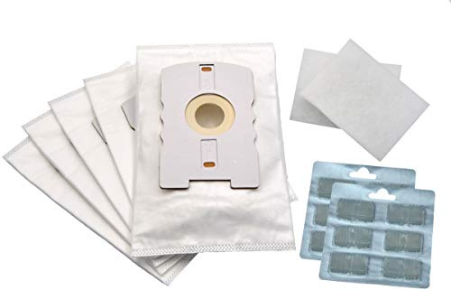 FSProdukte 24 teiliges SET kompatibel mit Vorwerk Kobold VT 265 270 300 | VT265 VT270 VT300, Vlies mit HEPA-filter-Ersatzschicht 10 Beutel 2 Filter 12 Duftblocks