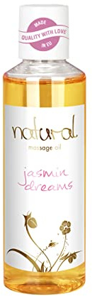 Natural, Massageöl 'Jasmin Dreams', natürliche Inhaltstoffe für sinnliche Massagen, Jasminblüten-Duft, 100 ml