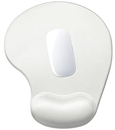 Hsurbtra Mauspad mit Gel-Handballenauflage Ergonomisches Wasserdicht Komfort Mausmatte mit Handgelenkpolster Handauflage, Mousepad mit Handauflage für schonende Handgelenk Haltung, Space Grau