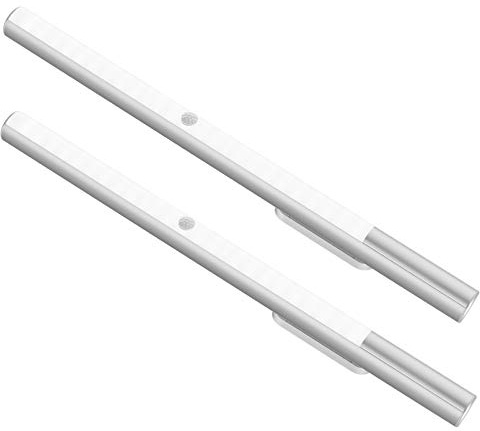 BLS T401 LED Closet Light, Super Bright Wireless Under Cabinet（ 2 Packs ） | Motion Sensor Light, 4500mAh Rechargeable Battery Operated, Wardrobe Light, Cupboard Lights, 180 Days Battery Time