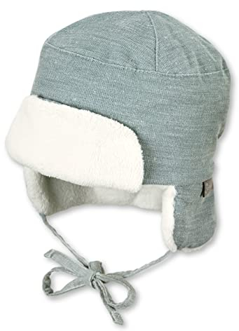 Sterntaler Baby - Jungen Mütze Baby Fliegermütze Feincord, dunkeltürkis, 51