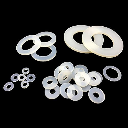 10 Stück Silikonkautschuk Flachdichtungen Außendurchmesser 5–40 mm lebensmittelechtes Silikon O-Ringe Dichtungsscheiben Sanitär Wasserhahn Unterlegscheibe Dichtungsring – 16 x 11 x 1 mm