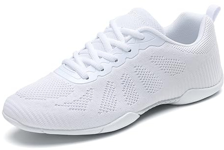 Damen Cheerleading Schuhe Jazz Yoga Trainingschuhe Mädchen Cheerleadingschuhe Tanzschuhe Gymnastik Outdoor Sportschuhe Turnschuhe Schnürschuh