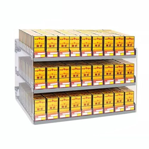 exproyzk Klar Acryl Display Case 3-Shelf, Zigaretten, Süßigkeiten, Streichhölzer Retail Cabinet, Thekenvitrine für Sammlerstücke (Farbe : klar, Größe : 42x29x57cm)