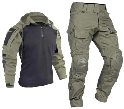 Camouflage-Camping- und Wandersport-Set für Herren, Kleidung, Multicam-Hose, Kampf-Shirts, Army En8, XXL