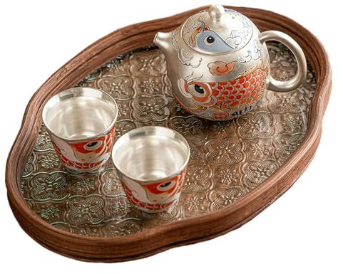 Liu Yin Handmade Dragon Dan Pot Home Kung Fu Tee-Set – eine Kanne, zwei Tassen + Begonien-Teller