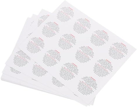 LIGIGWASH 10feuilles Autocollants Avertissement Pour Bougies Aromatiques Étiquettes Rondes Haute Température Stickers Imperméables Pour Pots De Cire Sécurité