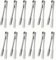 Heanvmyss Pinze per Ghiaccio,12 Pezzi Pinze per Zucchero,Candybar,Mini Pinze da Portata in Acciaio Inox per Cucina,Bar,Caffè,Matrimoni,Feste,Buffet