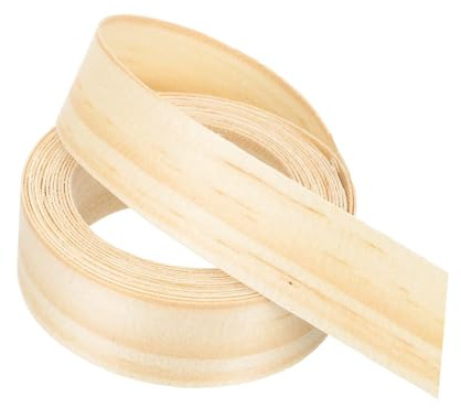 PATIKIL 22mm Pine Edge Banding,3 Meters Wood Veneer Tape Pre-glued | Flexible Plywood Edge Banding,with Hot Melt Adhesive,for Furniture Restoration,10 ft