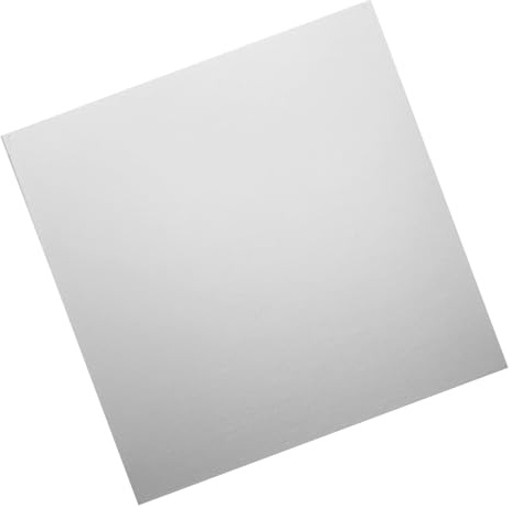 QUARKZMAN 304 platta av rostfritt stål, 8 x 8 tum, 20 gauge (0,8 mm) tjock, rostfri stålplatta med handskar för pyssel, modelltillverkning, smycken, reparationer, elektriska reparationer (silver)