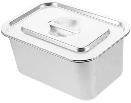 Contenedor de Acero Inoxidable, compostador de Cocina con Tapa, contenedor Compacto para residuos de Alimentos, Adecuado para la gestión de residuos de Cocina, fácil de Limpiar.