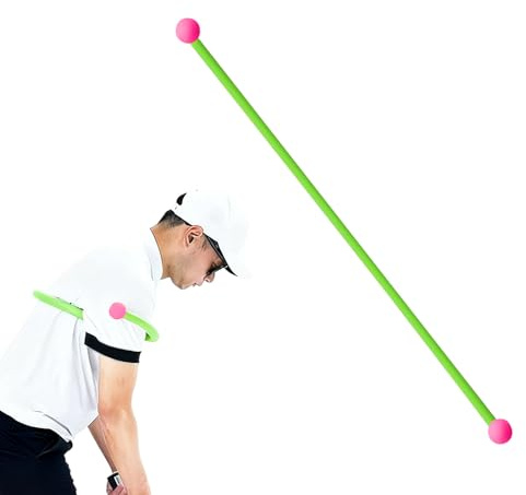 Golf-Schwinghilfe, tragbar und faltbar, D-Schwingstab im Innenbereich – für Korrektur von Übungen zu Hause, Schule, Gelände für Athleten und