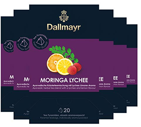 Dallmayr Teepyramide Moringa Lychee, 6er Pack