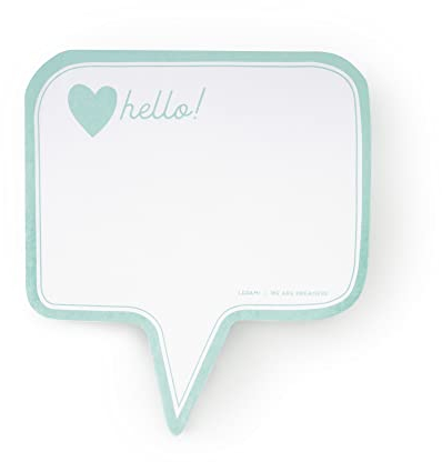 Legami - Blocchetto Note Magnetico, Magnetic Notepad, 9,8x12,7 cm, 235 Fogli Staccabili, Carta 80 g/m², per Appunti, Memo, Liste e To Do, a Forma di Fumetto