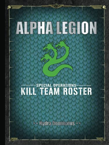 Alpha Legions Special Operations Kill Team Roster Hydra Dominatus: Battle Tracker Game Score Record Journal Notebook